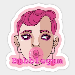 Bubblegum Girl Sticker